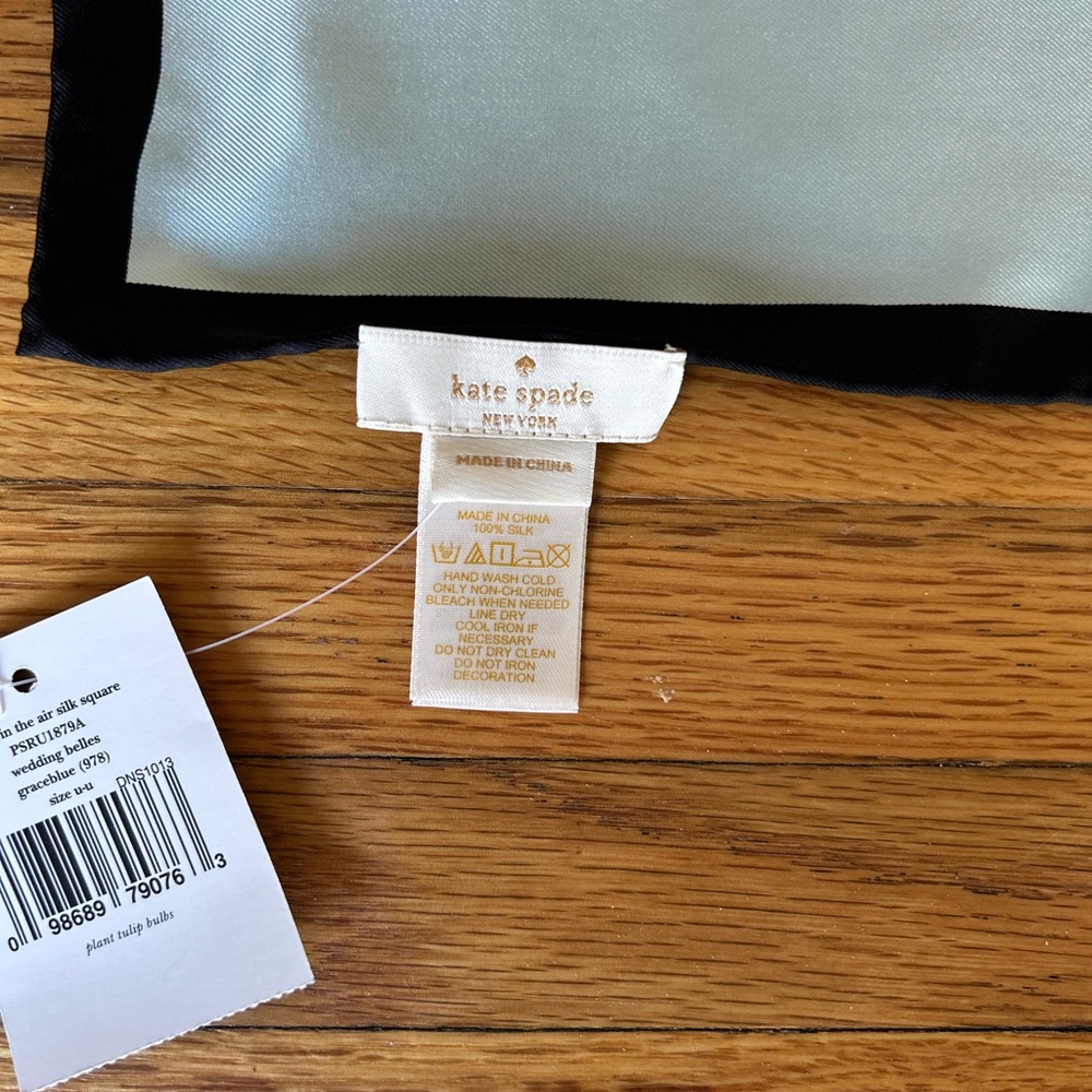 Kate Spade “Love is in the Air” silk square. NWOT